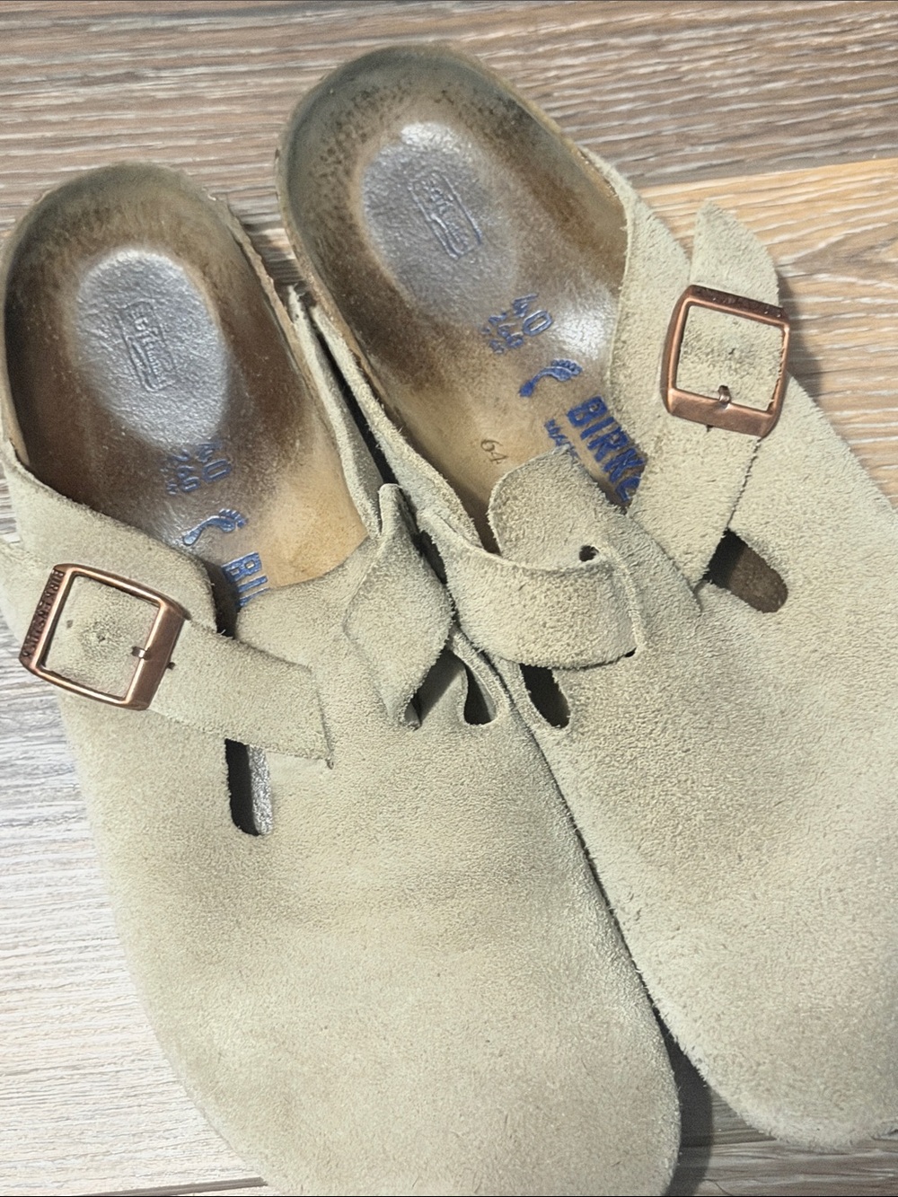 Birkenstock Boston Clogs: Taupe - Picture 7 of 7